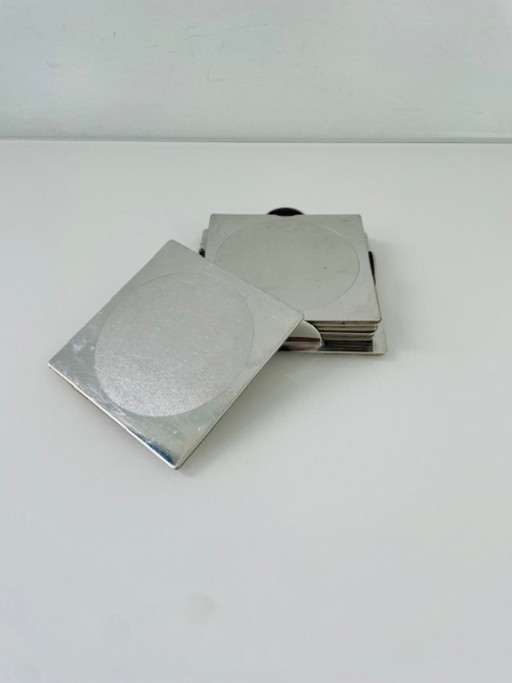 Ikea Groggy coasters (6 pieces) in holder