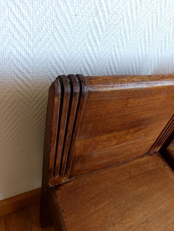 Image 1 of 2x art deco wooden children's chairs