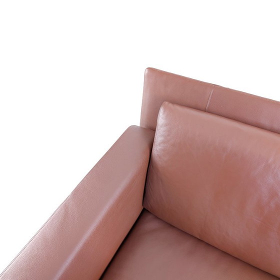 Original Walter Knoll Jason Sofa Couch Design Two-Seater Leather – 2 seaters, Metal (photo 6 of 10)