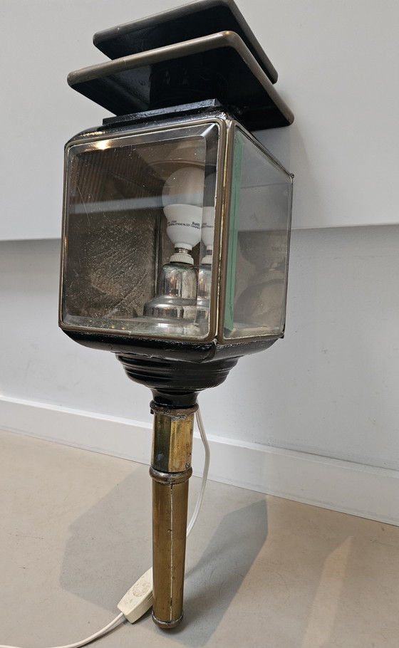 Image 1 of Victoriaanse Messing Koetslamp