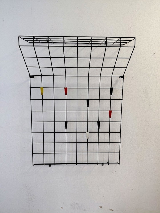 Image 1 of Armadio a muro in filo metallico Karl Fichtel anni '60