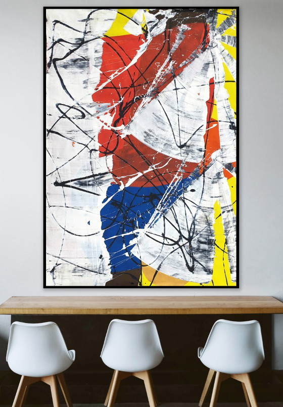 Jürgen Angeler - Rode Bloem - XXL – Schilderijen & Tekeningen, Canvas (photo 15 of 20)