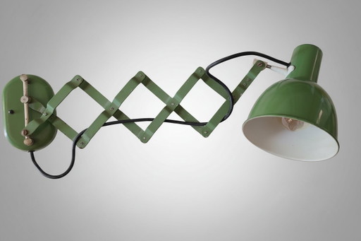 1940'S Industrial Scissor Wall Light.