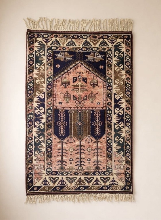 Image 1 of Tappeto orientale 190x120 ca. 1950 lana annodato a mano