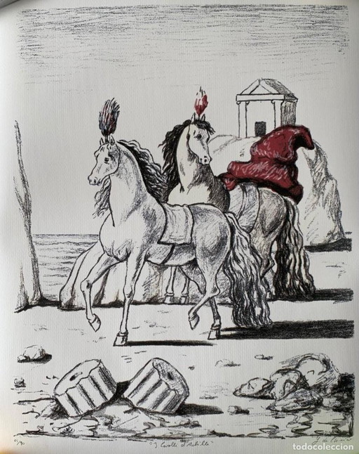 GIORGIO DE CHIRICO, The Horses of Achilles, 1971