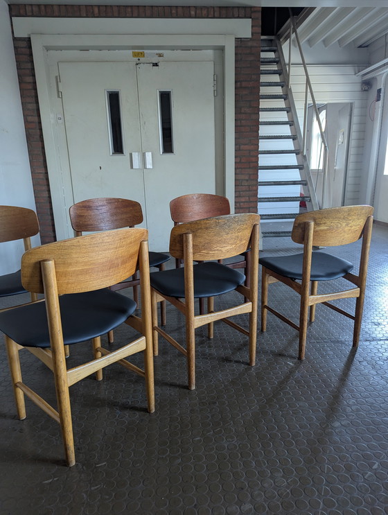 Image 1 of Set 6x vintage Børge Mogensen- Søborg Møbelfabrik