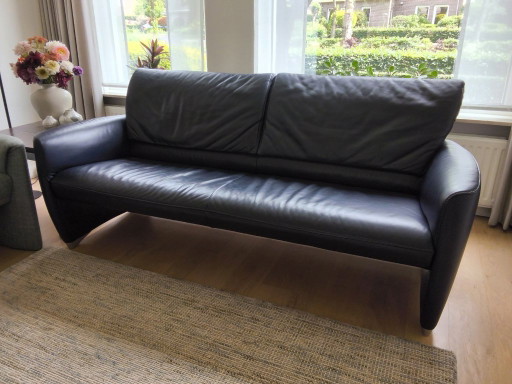 Leather 3-seater sofa Jori Angel