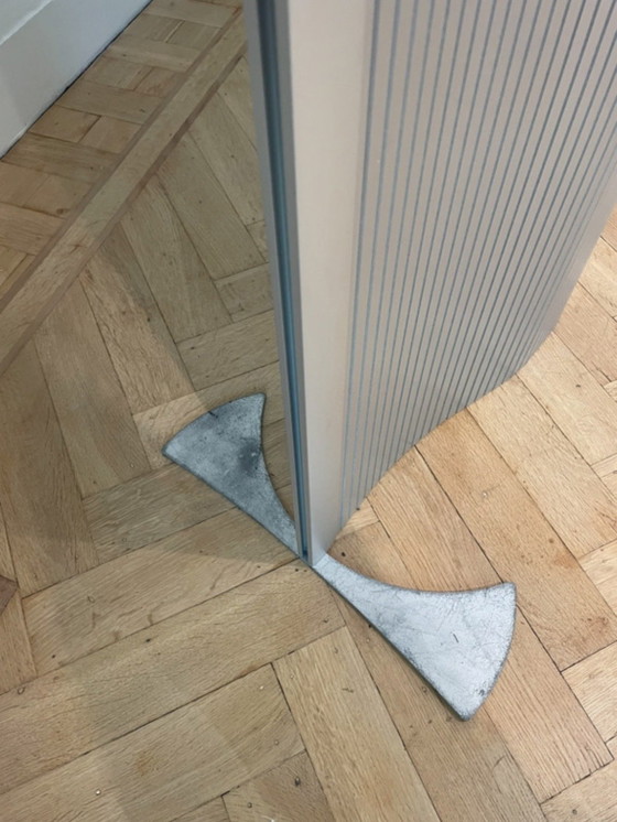 Vintage Room Divider/Partition Silver Aluminum – Room screens, Plastic, Aluminium (photo 2 of 5)