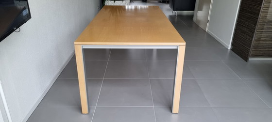 Image 1 of LEOLUX Dining Room Table with 6 BERT PLANTAGIE Dining Room Chairs