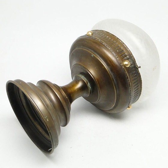 20th Century Pendant Lamp, Austro-Hungary, 1890s – Glass, Brass (photo 14 of 14)