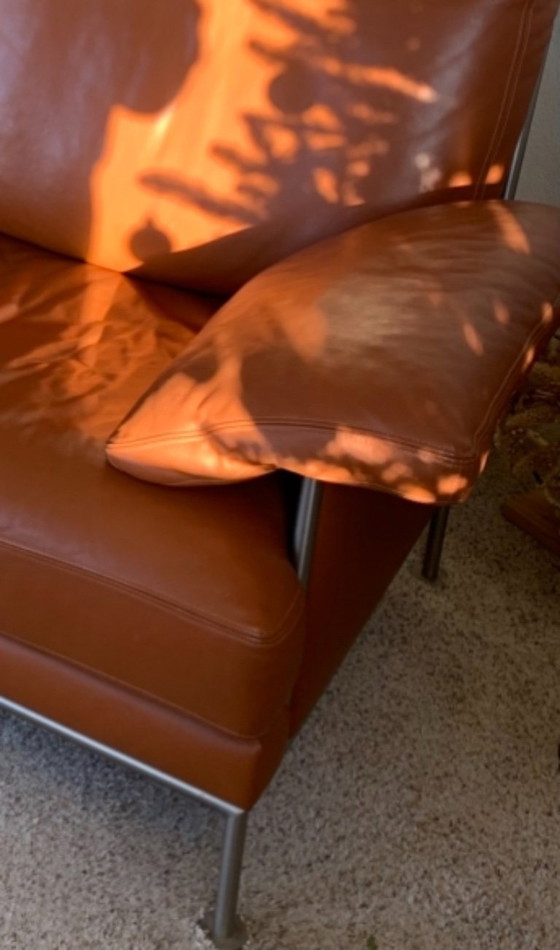Image 1 of Artanova two-seater sofa leather cognac 