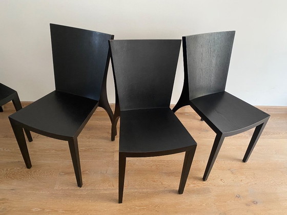 Image 1 of Set aus 6 Milano Esszimmerstühlen von Danilo Silverstrin für Gunther Lambert (1980)