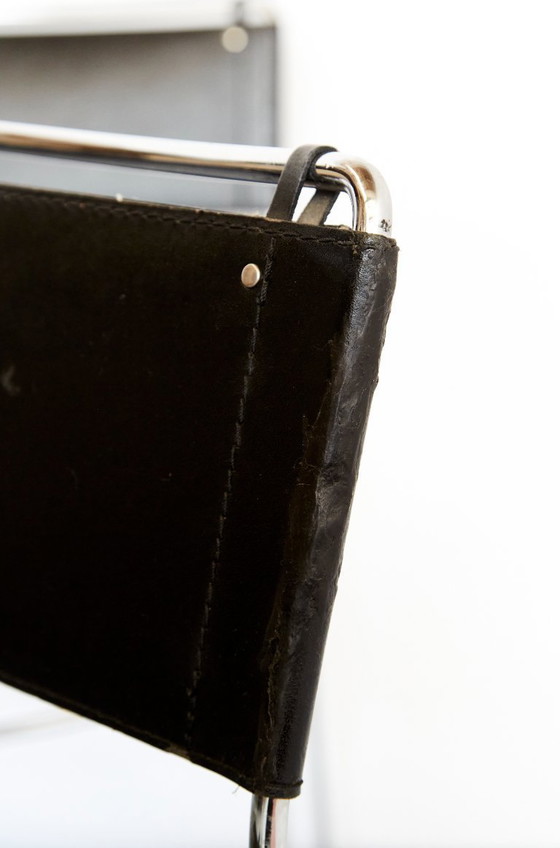 Image 1 of Leder-Esszimmerstühle von Giandomenico Belotti für Alias, 1980er Jahre, 4er-Set