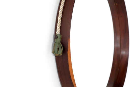 Vintage-Holzspiegel, Italien, 1960er Jahre.