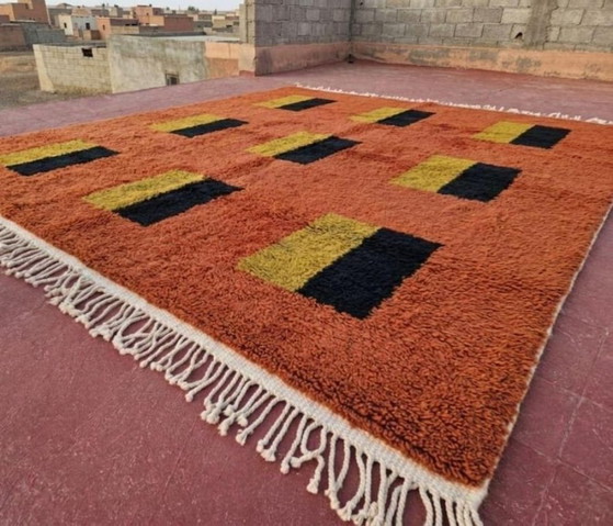 Image 1 of Marokkaans wollen tapijt – Uniek ontwerp & handgemaakt 250cmx200cm