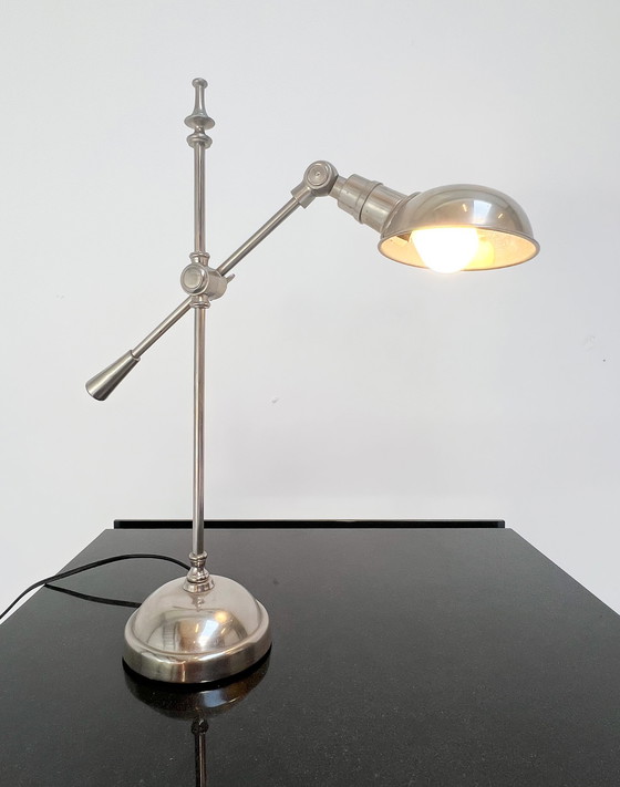 Image 1 of Lampada da tavolo Bocx color argento, anni &#39;80