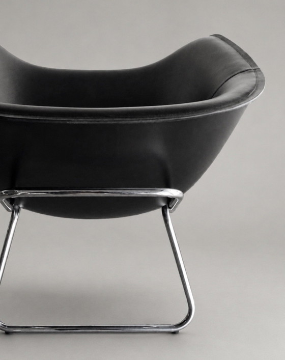B&B Italia Mart fauteuil, ontwerp van Antonio Citterio, 2003 – Chrome, Leather (photo 3 of 11)