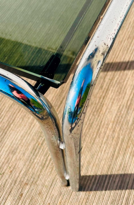 Image 1 of Pair of chrome coffee tables # Vintage 70s # Living Room Tables