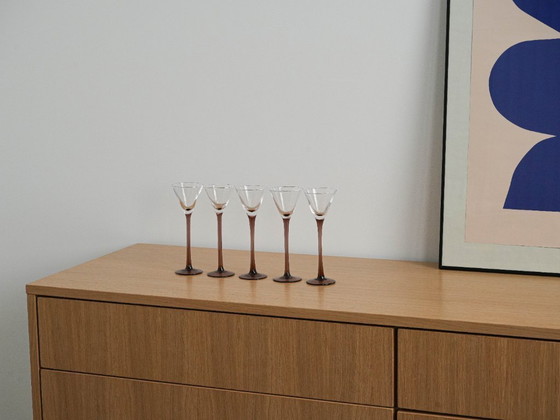 Image 1 of Set van vijf glazen, Deens design, jaren 70, vervaardigd in Denemarken.