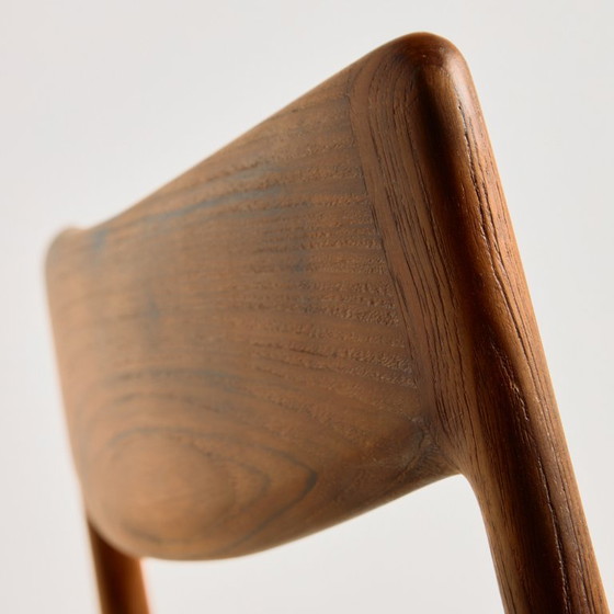 Silla de comedor Boomerang modelo 370 de teca MK11871 de Alfred Christensen para Slagelse Møbelværk. Juego (photo 10 of 15)