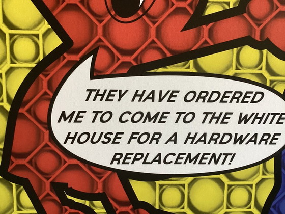 Image 1 of Jack Vissers - Meeska Mooska - offset sobre lienzo - firmado a mano