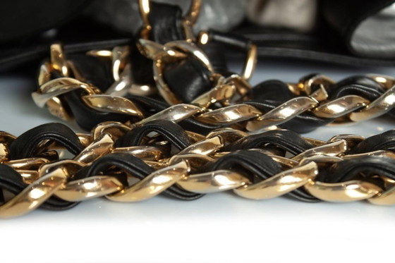 Image 1 of Chanel, Grand shopper in black lambskin leather