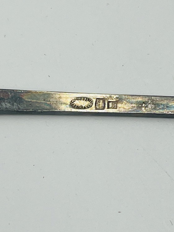 Set of 4 Souvenir Spoons Expo 58 Rare Pavilions, Cutlery Sets, Metal, Silver (photo 12 of 12)