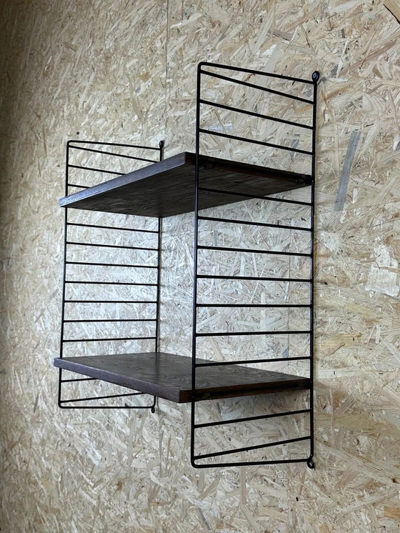 Image 1 of 60s 70s oak string shelf module by Kajsa & Nils "Nisse" Strinning Sweden