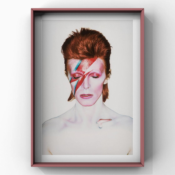 Image 1 of 1x Alladin Sane (yeux fermés) 1973 Photographie couleur de David Bowie