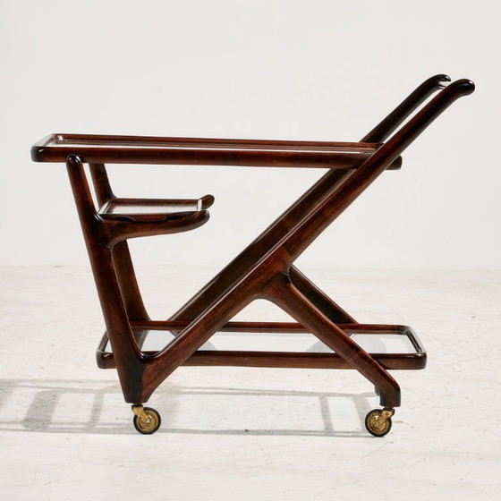 Image 1 of MK11608 Carrello in legno di ontano restaurato da Cesare Lacca per Cassina