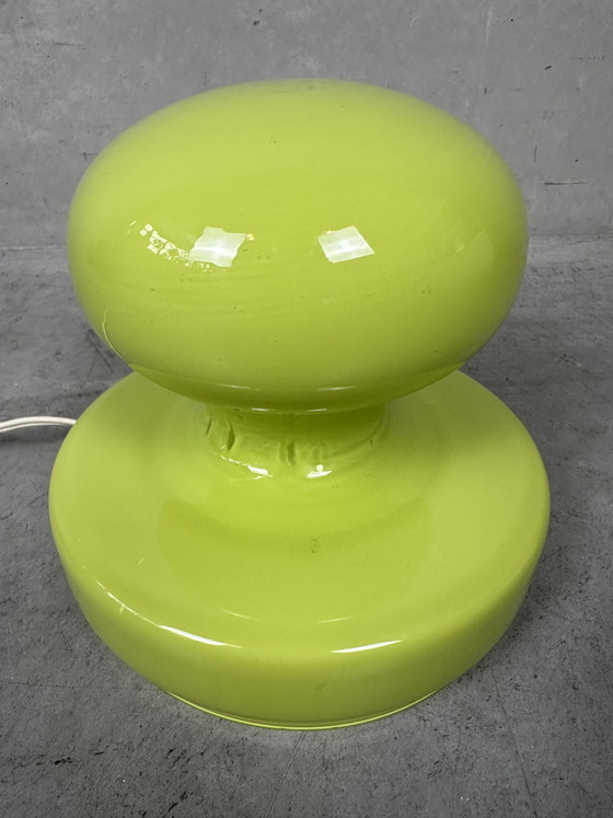 Image 1 of Lampada da tavolo vintage a forma di fungo - in vetro