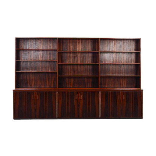 Boekenkast van palissanderhout, Deens ontwerp, jaren 70, gemaakt in Denemarken.