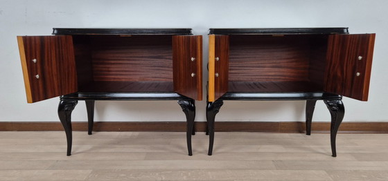 Image 1 of Art Deco bedside tables "Vanity" from the land of the sun (Castrocaro Terme)