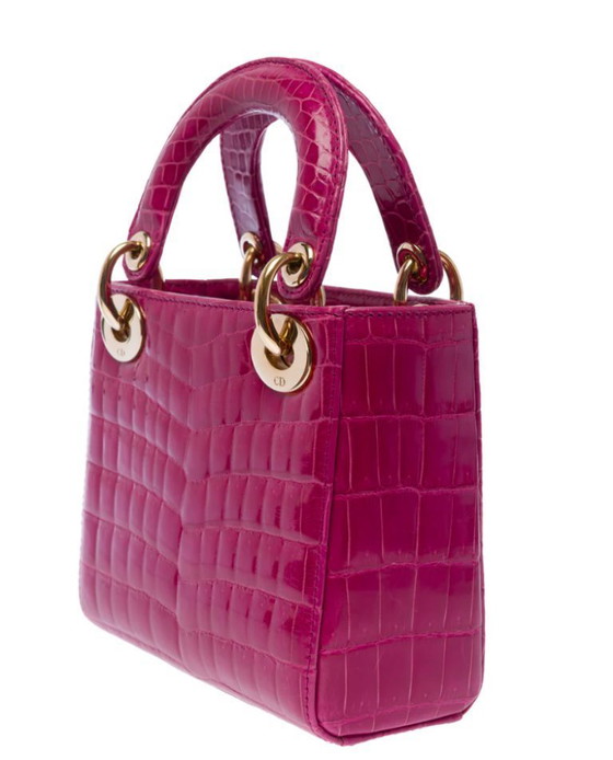 Image 1 of Sac DIOR Lady Dior en Crocodile Rose - 103491