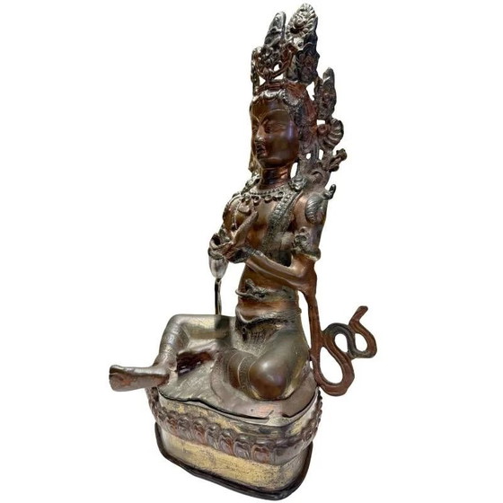 Antique Bronze Tara in Kataka Mudrā – Himalaya – Sculpture (photo 8 of 10)