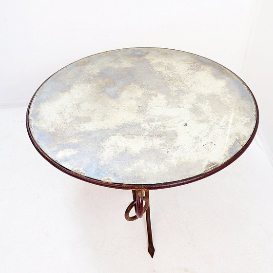 Image 1 of Gilded Iron Coffee Table by René Drouet - 1940s
