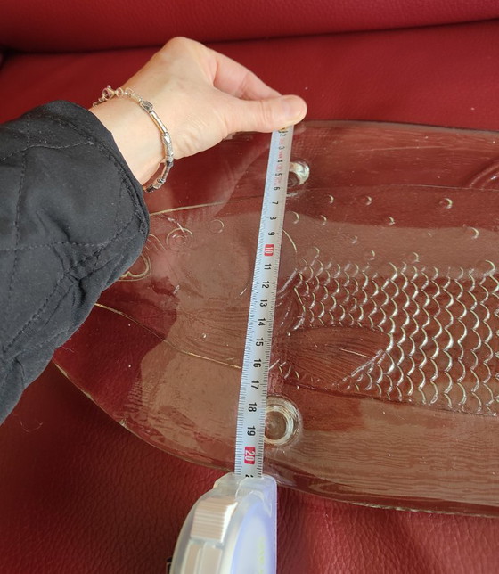 Handmade Glass Salmon – Vintage Fish Dish / Serving Dish – Table accessories (photo 9 of 10)
