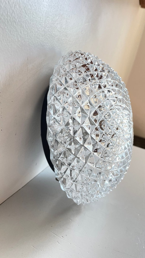 Image 1 of Lampada da soffitto in semicristallo anni '50