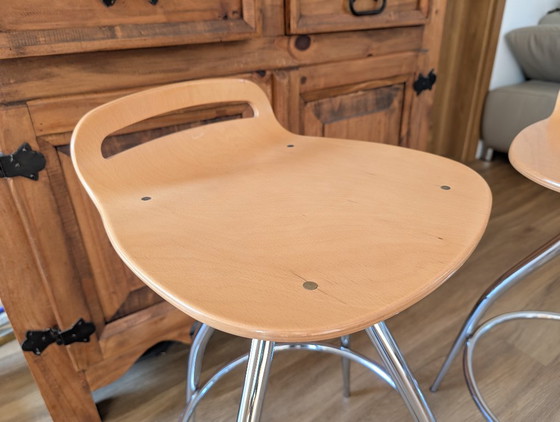 2x Calligaris GIN Sgabelli da bar Made in Italy - Edi & Paolo Ciani – Legno (photo 4 of 6)
