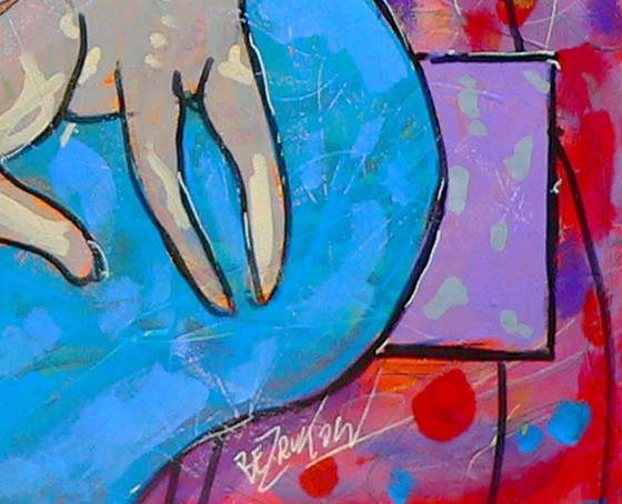 Image 1 of Piotr Lagucik - Fille avec deux chats