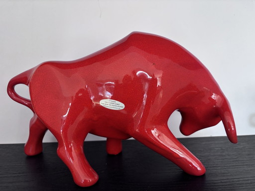 Keramieke Stier Spanje (33 cm) topatelier Artesania Emilio Ferrer Gomez (Valencia). – decoratieve objecten (photo 2 of 11)