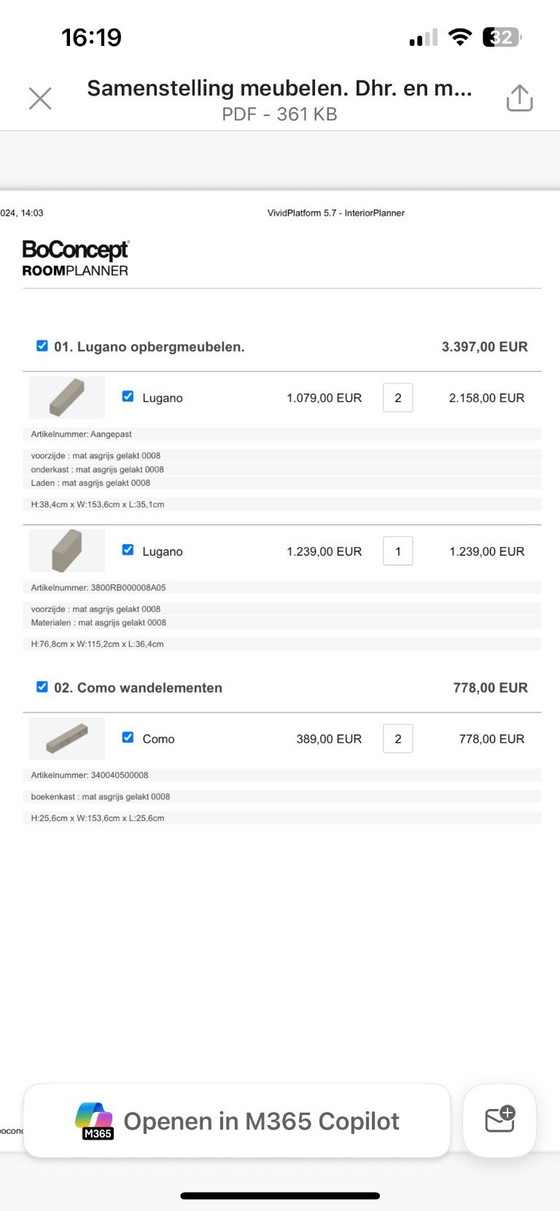 Image 1 of TV cabinet Lugano boconcept