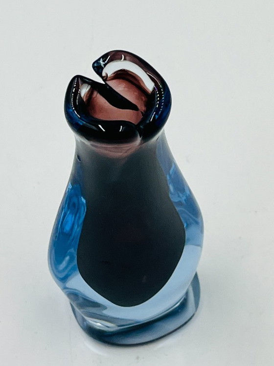Image 1 of Murano Sommerso Soliflore Vase Flavio Poli Seguso 1960