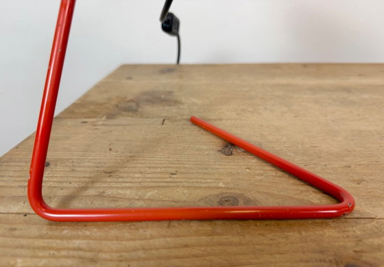 Vintage Red Table Lamp by Josef Hurka for Drupol, 1960s I – Iron, Metal (photo 17 of 21)