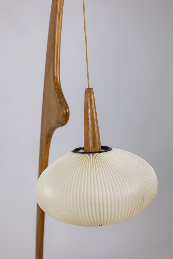 Image 1 of François Rispal. Lampe de sol, modèle « Mante religieuse ». Années 1950-60