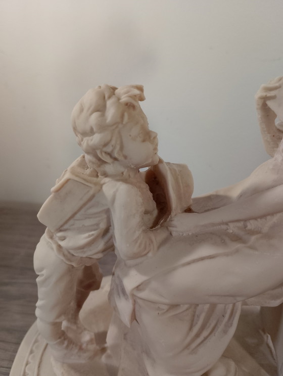 Image 1 of Rare sculpture la leçon LG BENACCHIO triade signature et logo ancre excellent etat