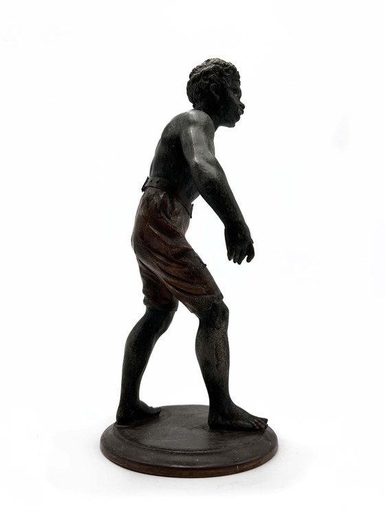 Esculturas de bronce de los años 30 que representan a un africano (photo 2 of 5)