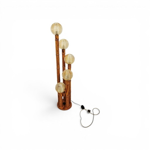 Vintage Floor Lamp in Brass and Metal, 1960s