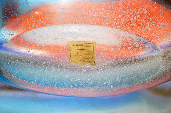 Image 1 of Fulvio Bianconi a fasce vase by Cenedese Murano, 1960s