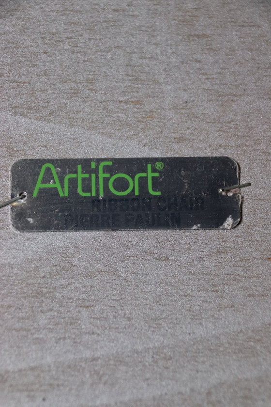 Image 1 of Artifort - F582 - Ribbon Chair + Ottoman - Pierre Paulin - 1990s